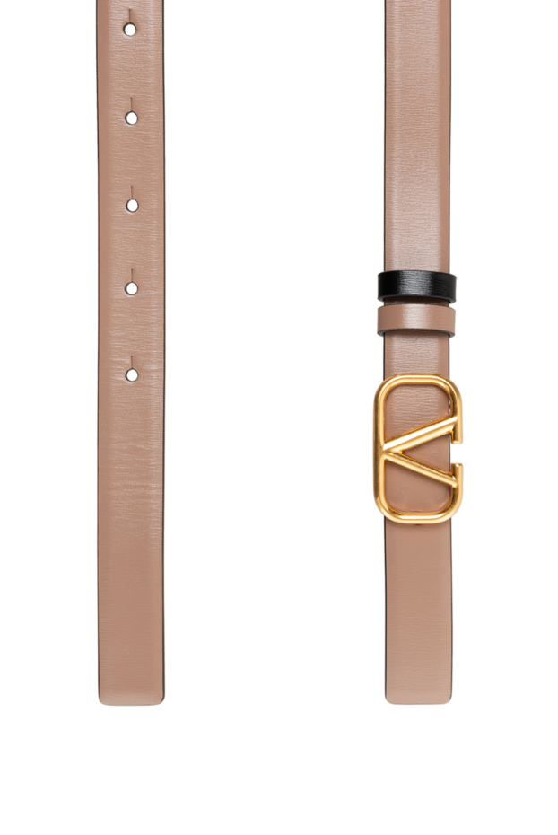 Valentino belt with buckle vlogo signature beige for women 184998 - photo 3