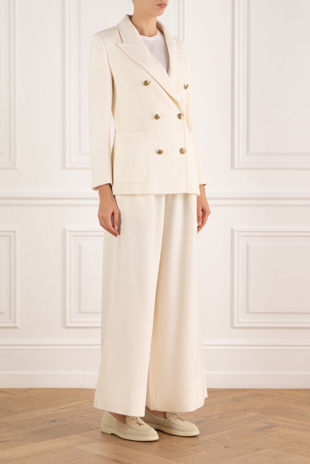 Interdee women's white trouser suit with double-breasted jacket 185004 - photo 3
