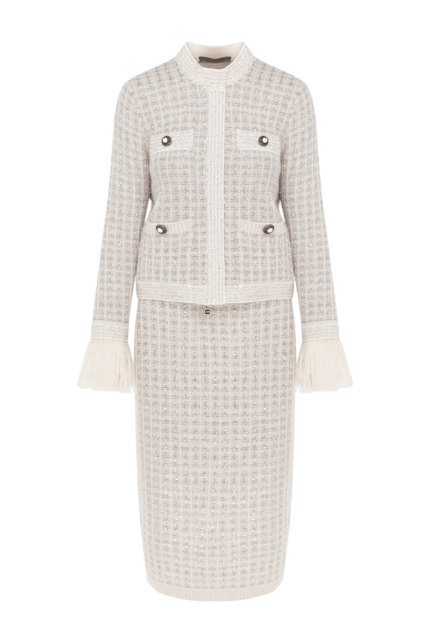 D.Exterior checkered suit jacket with skirt with sequins 185026 - photo 1