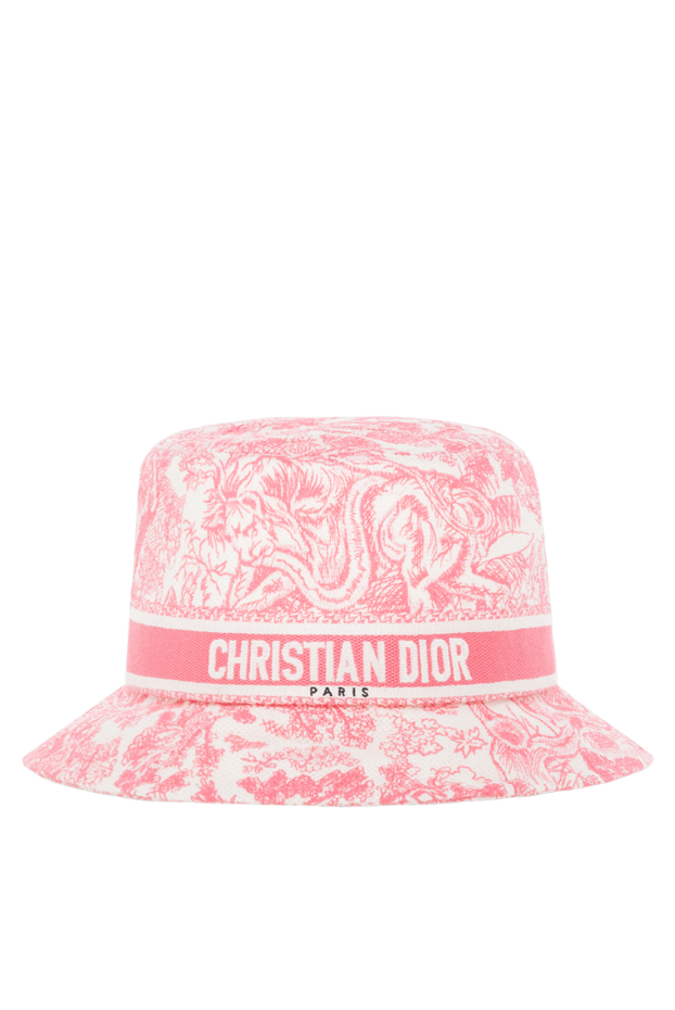 Dior panama pink cotton women's with logo 185037 - photo 1