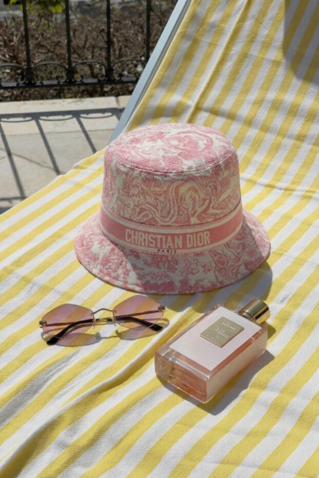 Dior panama pink cotton women's with logo 185037 - photo 2