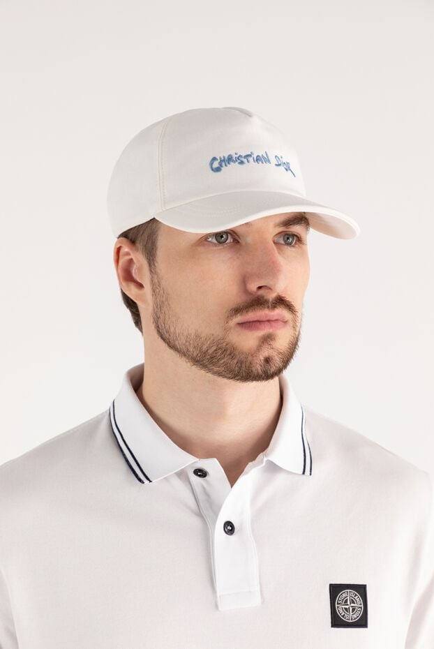 Dior men's white baseball cap with logo 185039 - photo 2