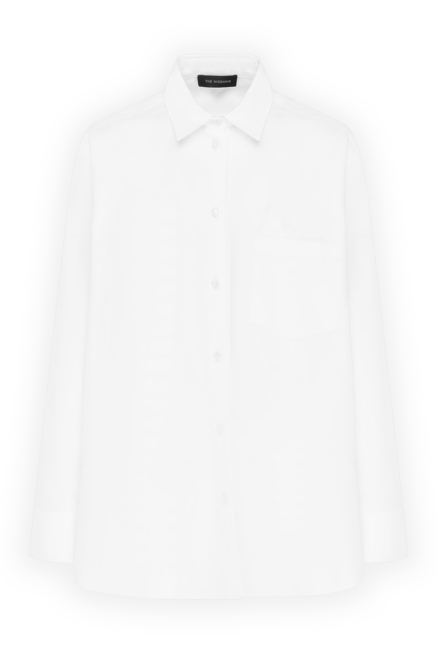 The Andamane white women's shirt with buttoned cuffs. 185075 - photo 1