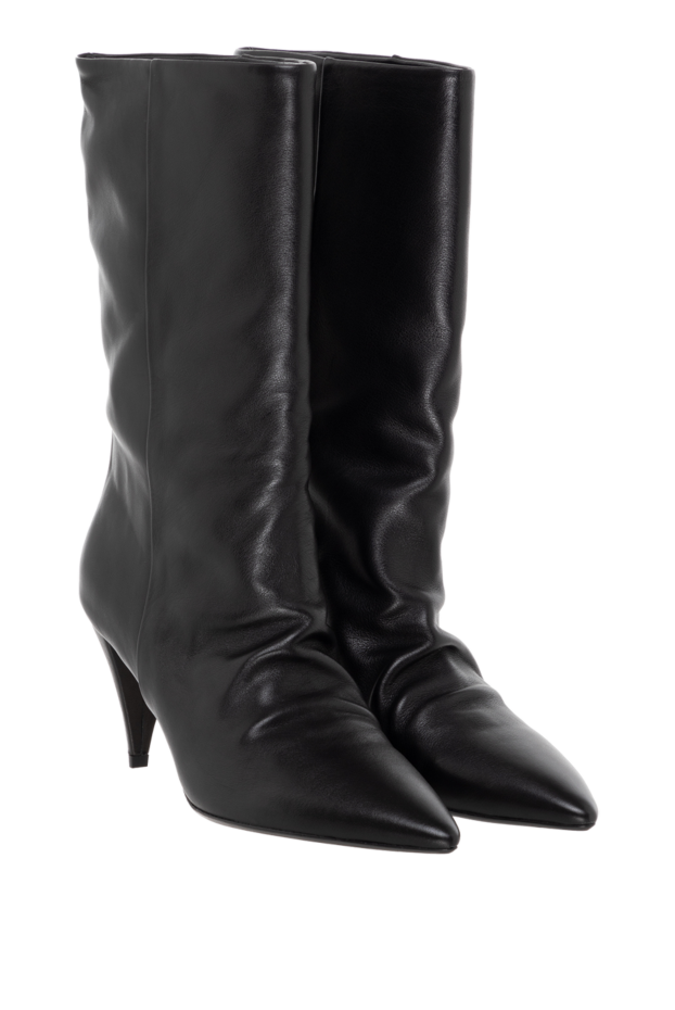 Fleur de Paris women's boots with heels leather black 185093 - photo 3