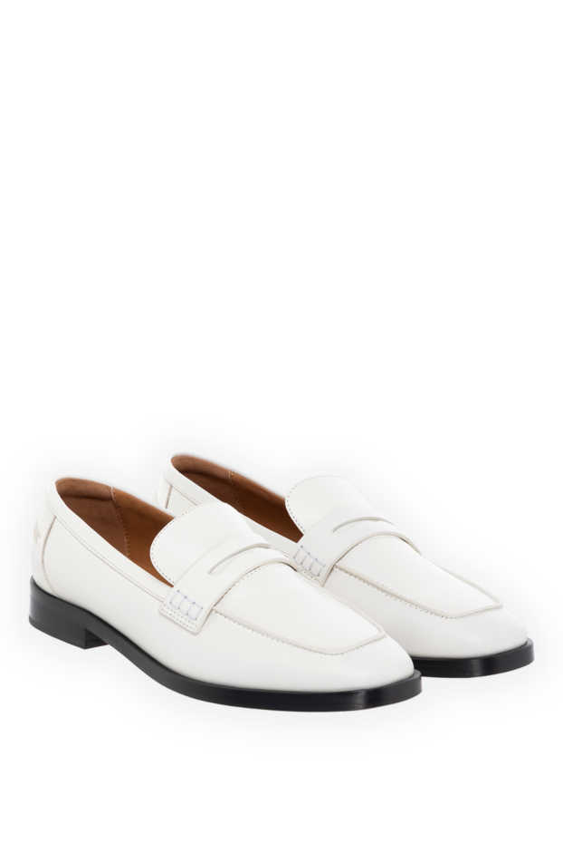Fleur de Paris loafers for women leather white 185102 - photo 3