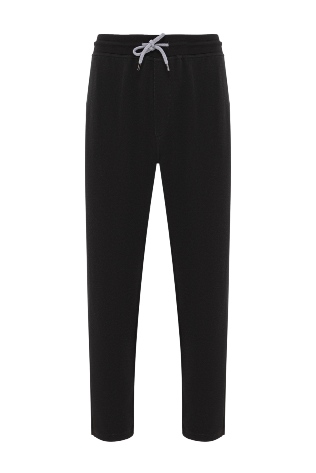 Basic black men's joggers for everyday style - photo 1