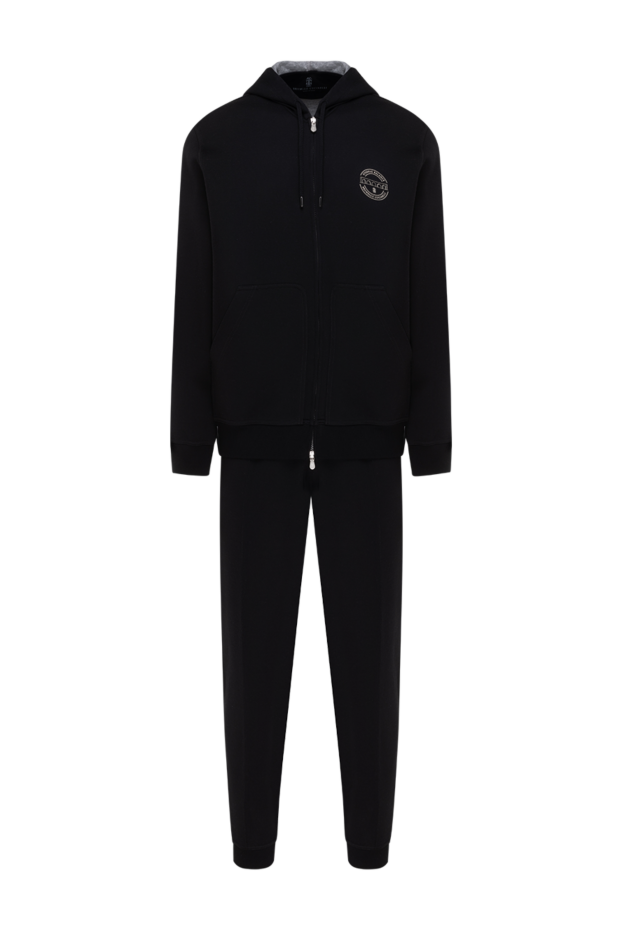 Brunello Cucinelli чорний спортивний костюм з капюшоном та логотипом 185266 - фото 1
