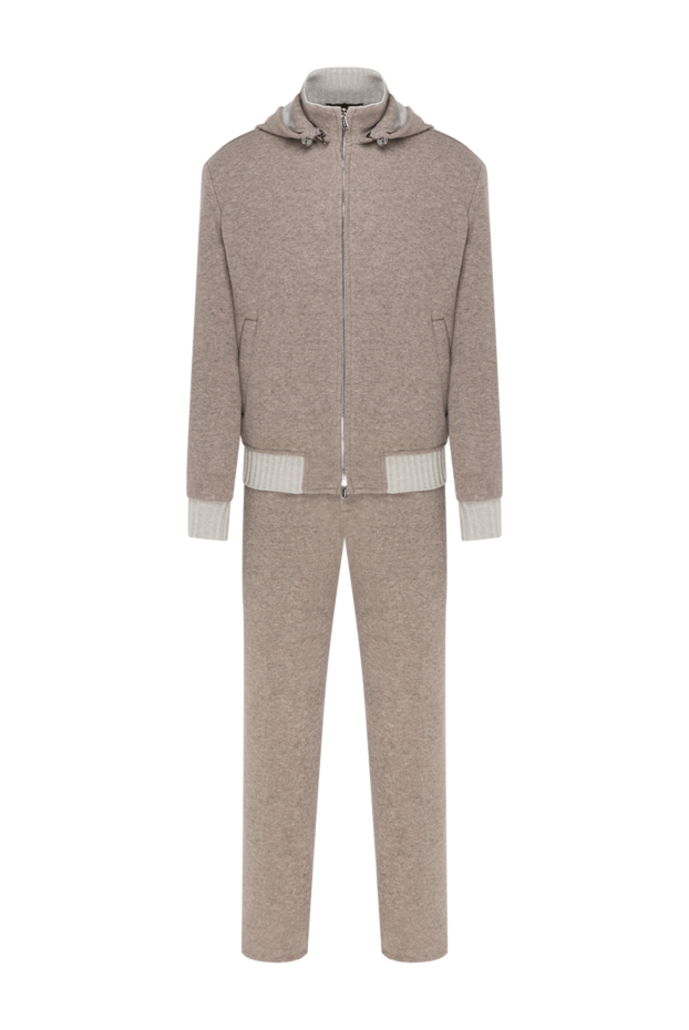 Enrico Mandelli beige tracksuit with contrast cuffs and elastic band 185317 - photo 1