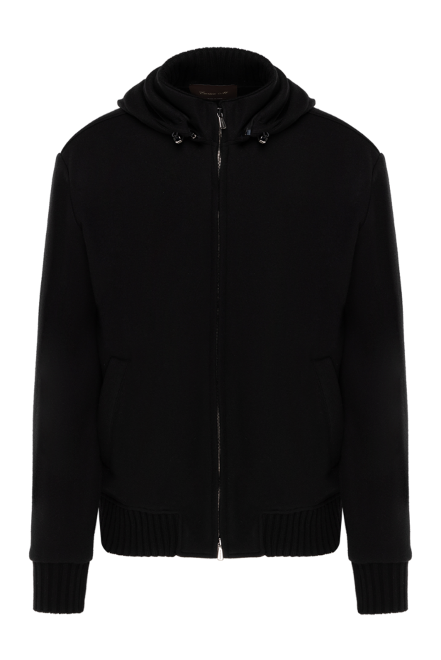 Enrico Mandelli men's blue cashmere sports jacket with a zip-up hood 185328 - photo 1