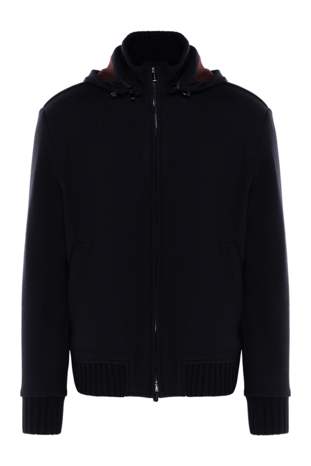 Enrico Mandelli men's blue sports jacket with hood 185334 - photo 1