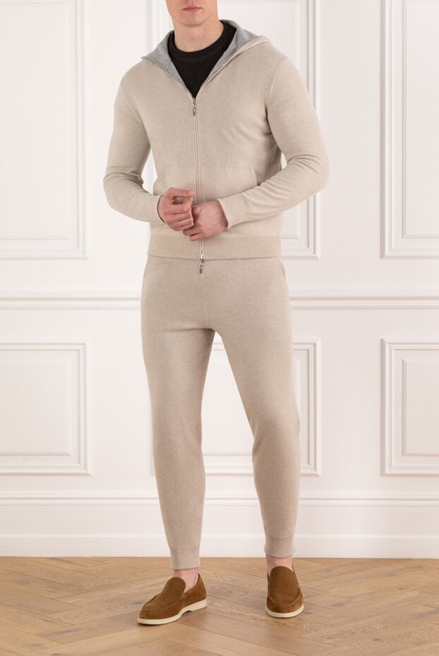 Loro Piana beige men's cashmere sports suit 185361 - photo 2