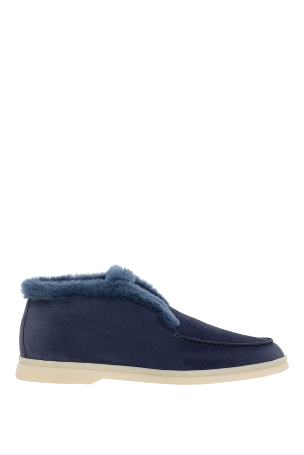 Черевики лофери Open Walk Ankle Boot сині жіночі - фото 1