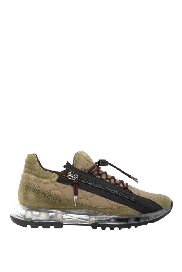 Givenchy specter sneakers in quilted canvas and suedegreen men's 185382 - photo 1