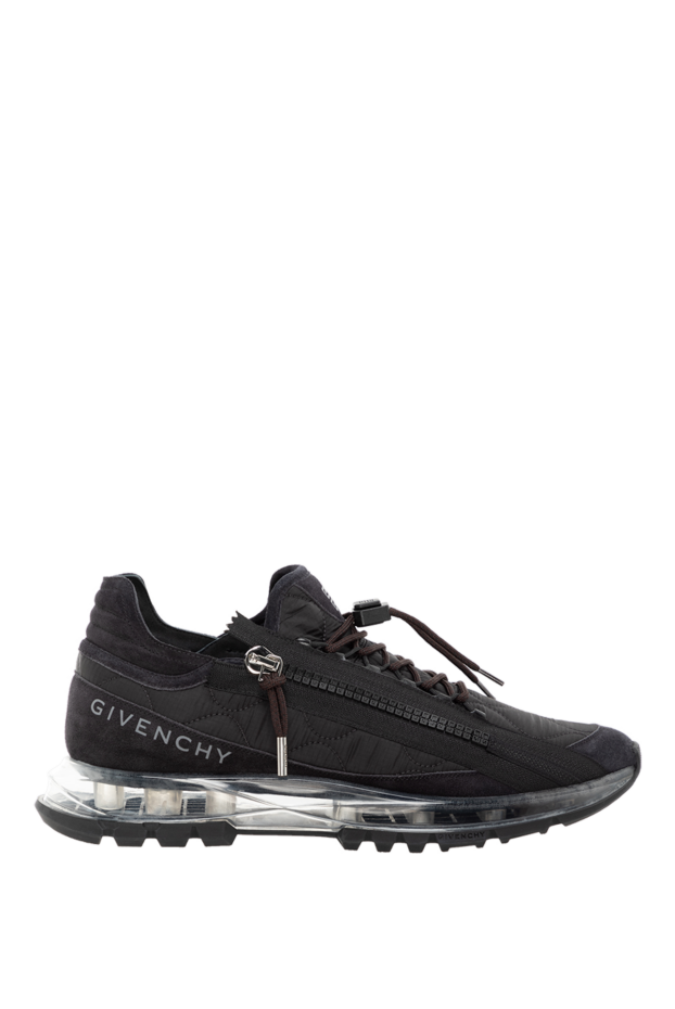 Givenchy specter sneakers in quilted canvas and suede black men's 185383 - photo 1