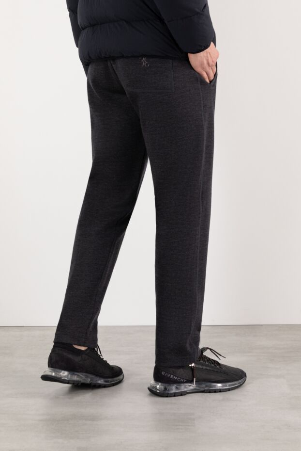 Givenchy кроссовки spectre из стеганой ткани и замши черные мужские 185383 - фото 2