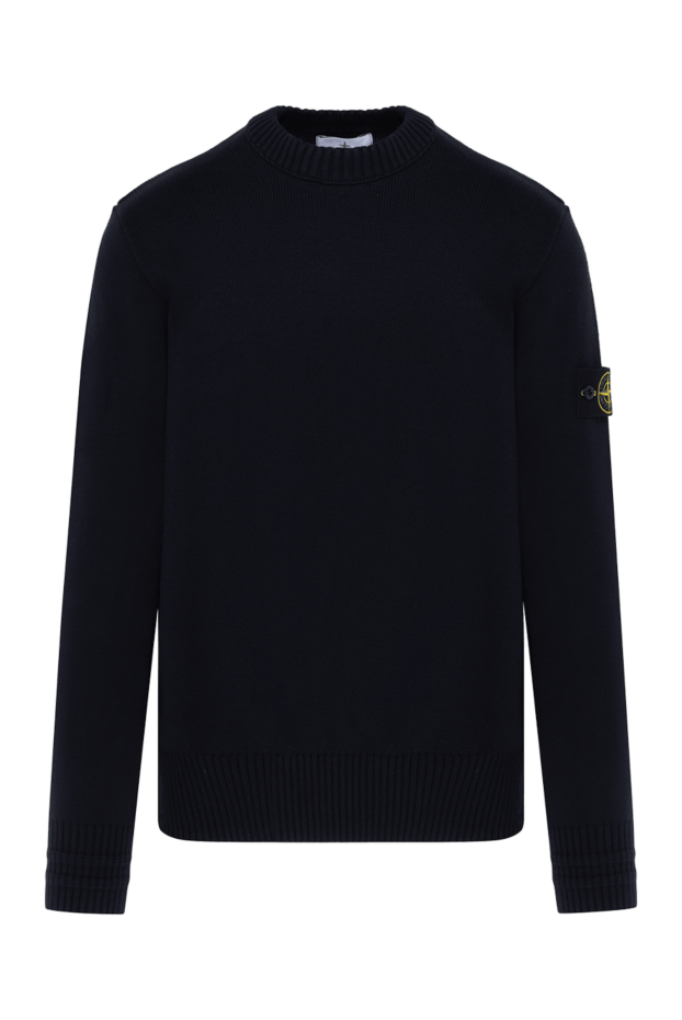 Stone Island men's blue jumper with logo 185387 - photo 1