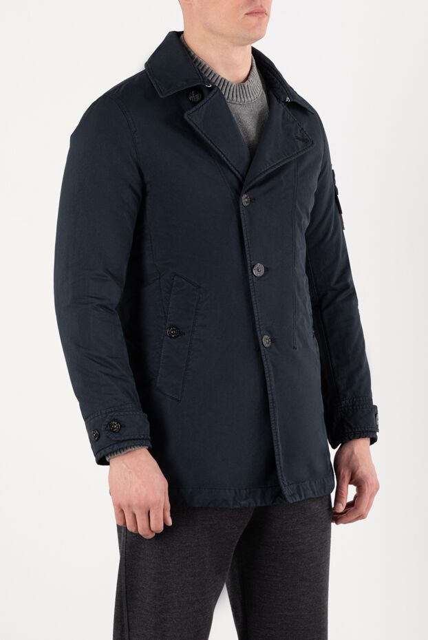 Stone Island men's blue asymmetrical jacket 185388 - photo 3