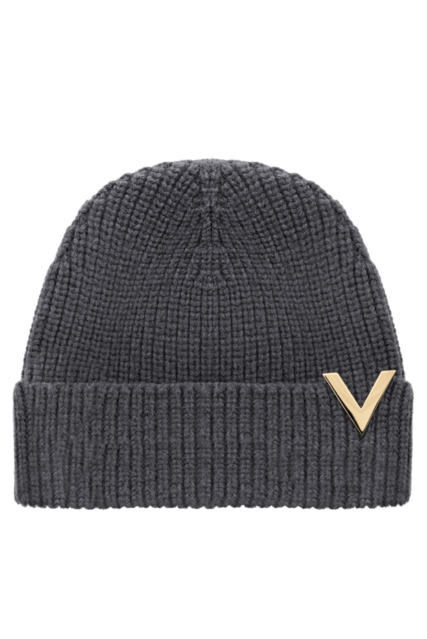 Valentino women's gray wool hat 185407 - photo 1