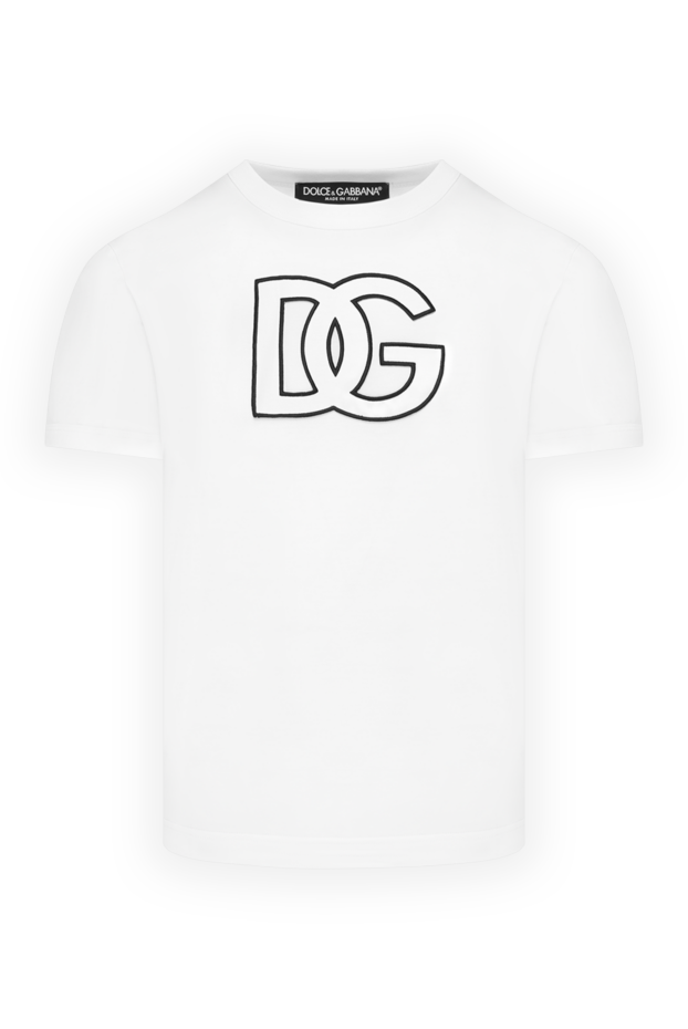 Dolce & Gabbana cotton t-shirt with a 3d black monogram print 185446 - photo 1