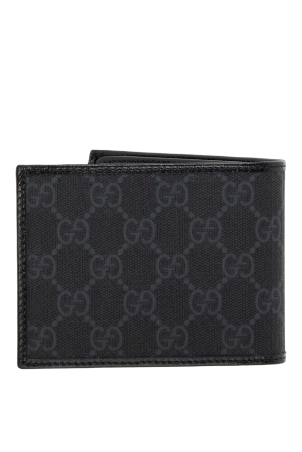 Gucci портмоне чоловіче чорне з логотипом 185521 - фото 3