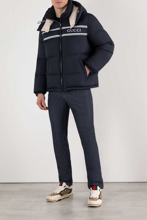 Classic-fit jacket with padding and print - photo 2