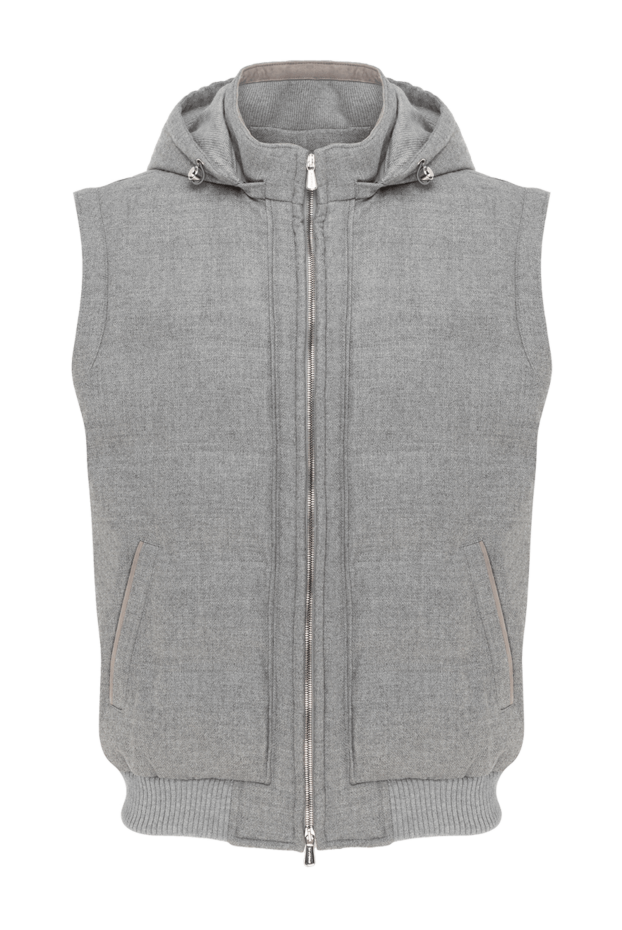 Enrico Mandelli cashmere men's vest gray 185575 - photo 1