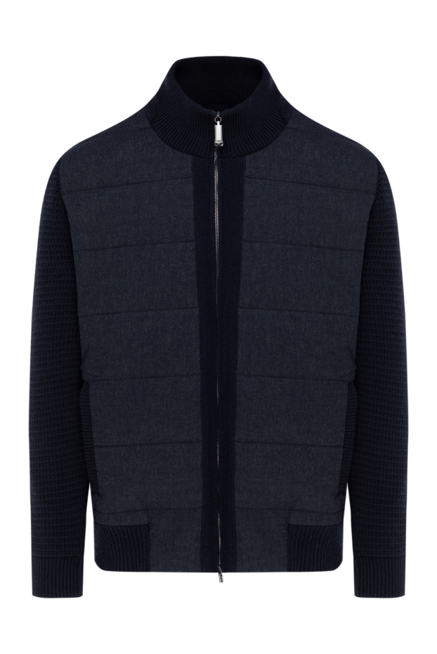 Zilli men's blue cashmere bomber jacket 185617 - photo 1
