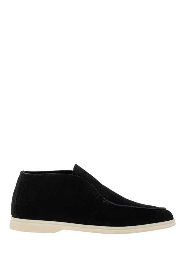 Cesare di Napoli winter suede loafers for men black 185644 - photo 1