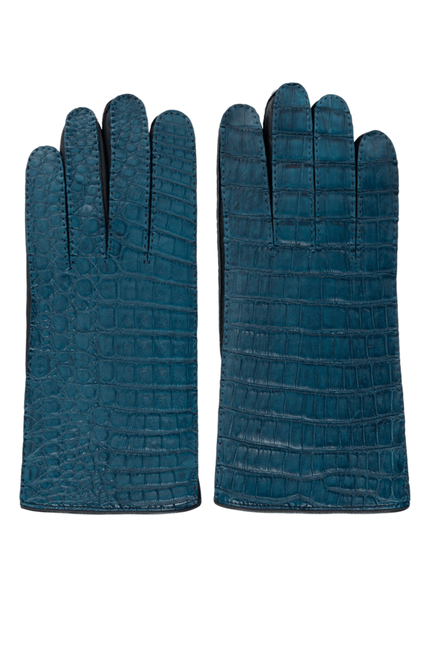 Mazzoleni brown cashmere gloves for men 185646 - photo 1