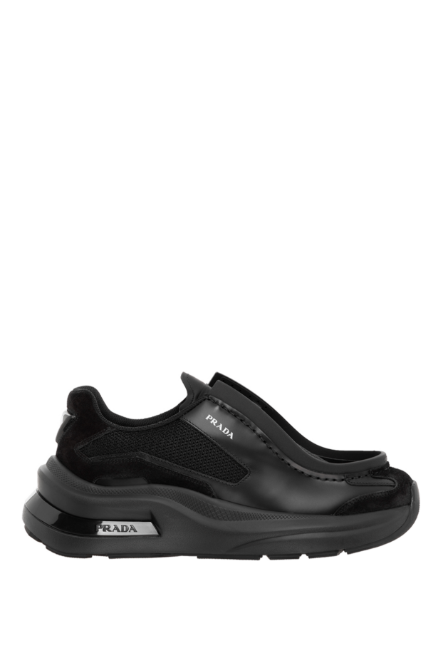 Prada systeme sneakers in matte leather with bike fabric details 185651 - photo 1
