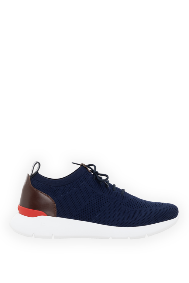 Isaia men's blue cotton sneakers 185660 - photo 1