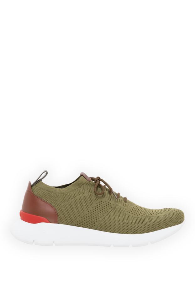 Isaia men's green cotton sneakers 185662 - photo 1