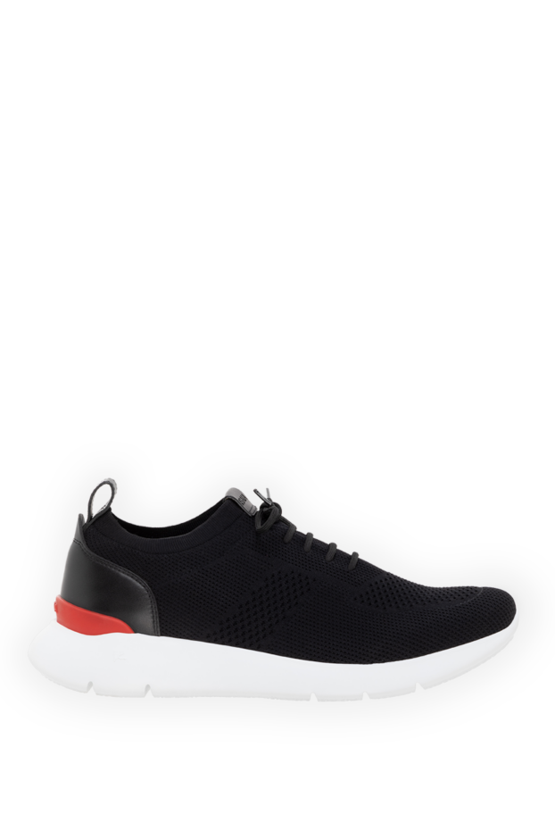 Isaia men's black cotton sneakers 185663 - photo 1