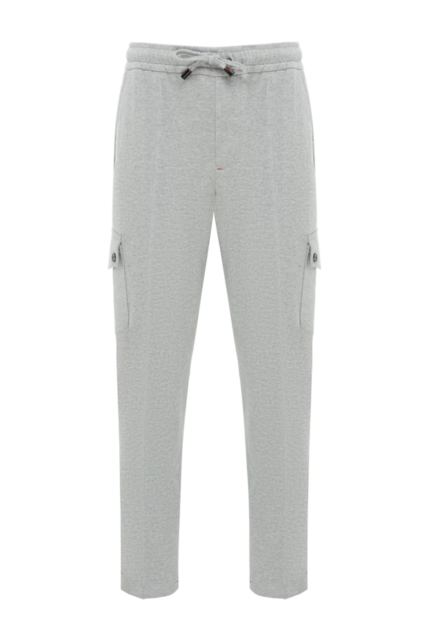 Isaia cargo trousers with drawstrings in wool and cashmere, beige 185666 - photo 1