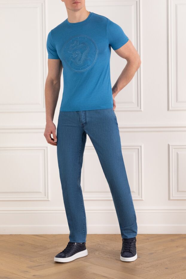 Kiton straight-leg jeans with a classic fit and signature hardware 185690 - photo 2