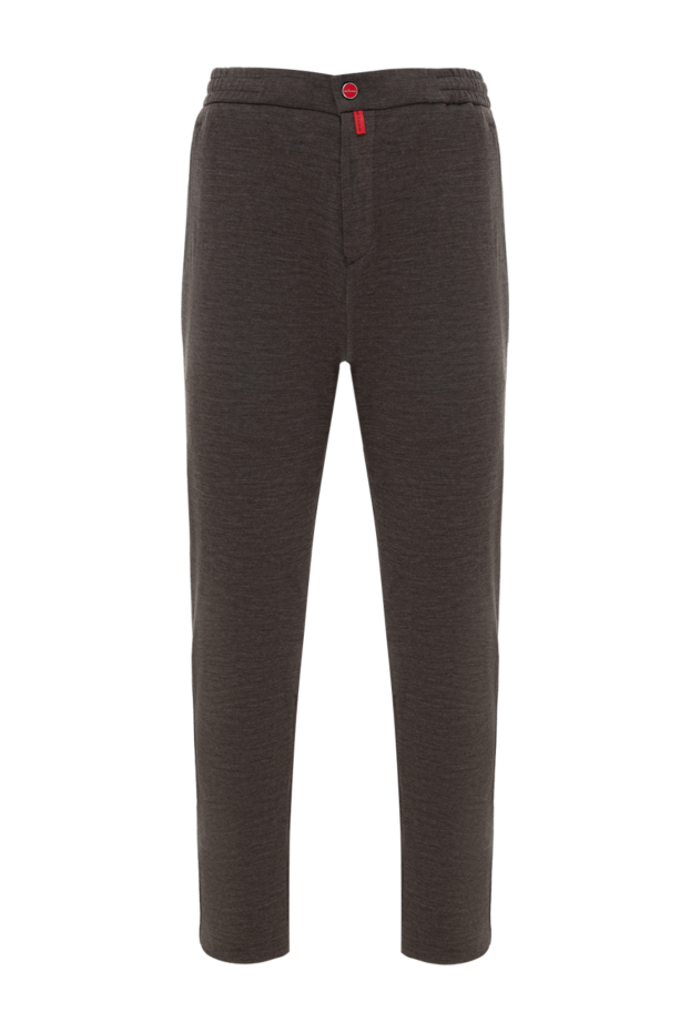 Kiton men's brown wool trousers 185699 - photo 1
