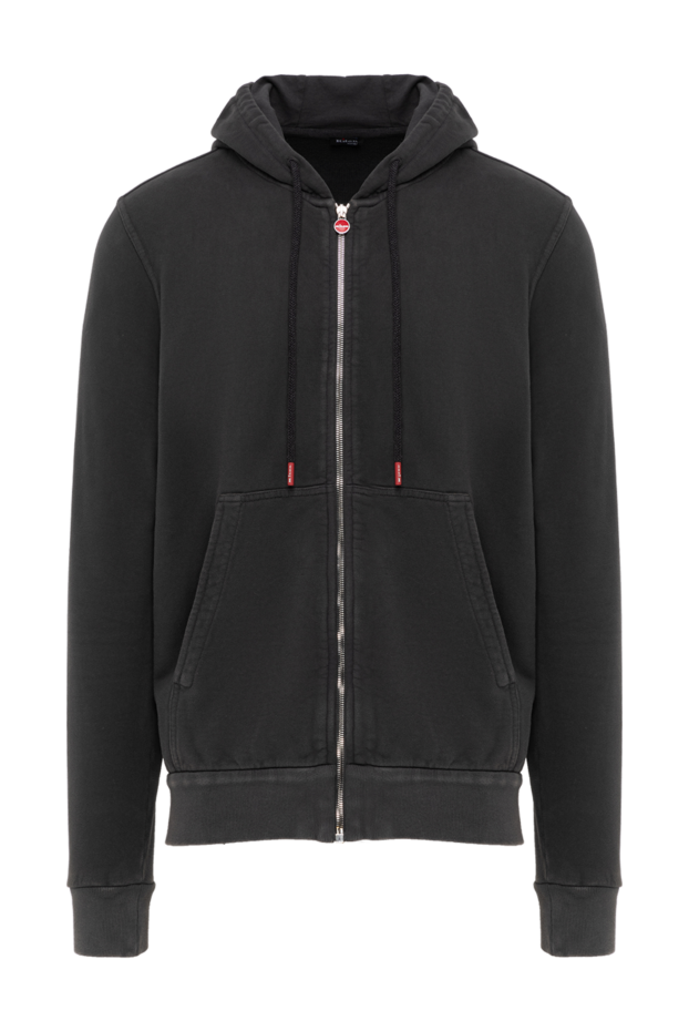 Kiton кофта спортивна сіра чоловіча з капюшоном 185706 - фото 1