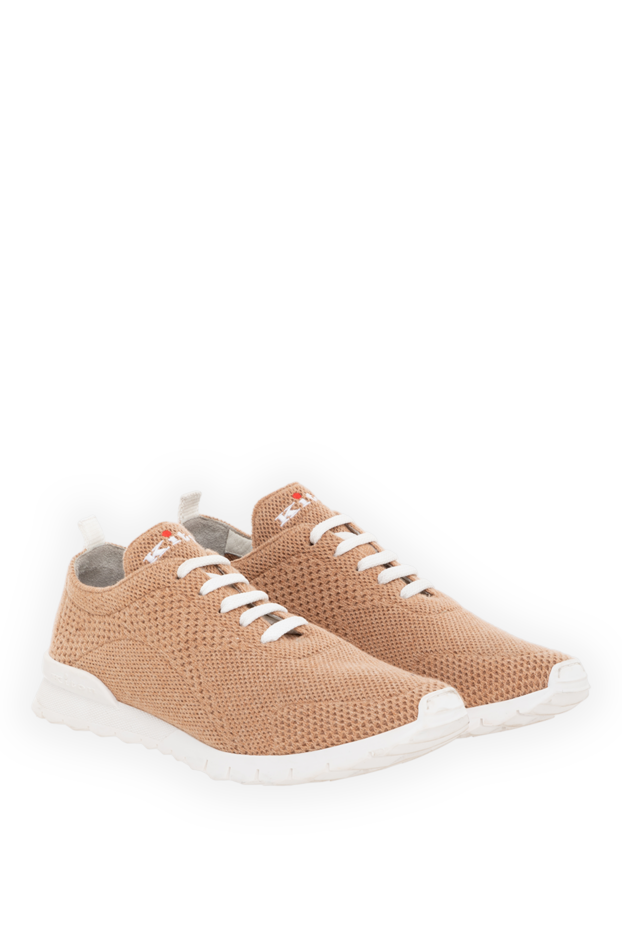 Kiton women's brown fit cashmere sneakers 185723 - photo 3