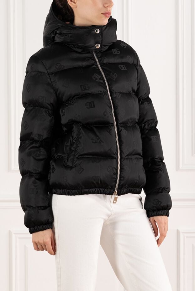 Dolce & Gabbana satin down jacket with all-over jacquard dg pattern 185952 - photo 3