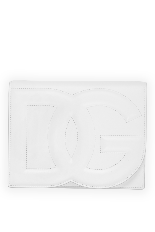 Dolce & Gabbana women's white dg logo crossbody bag in calfskin for women 185954 - photo 1