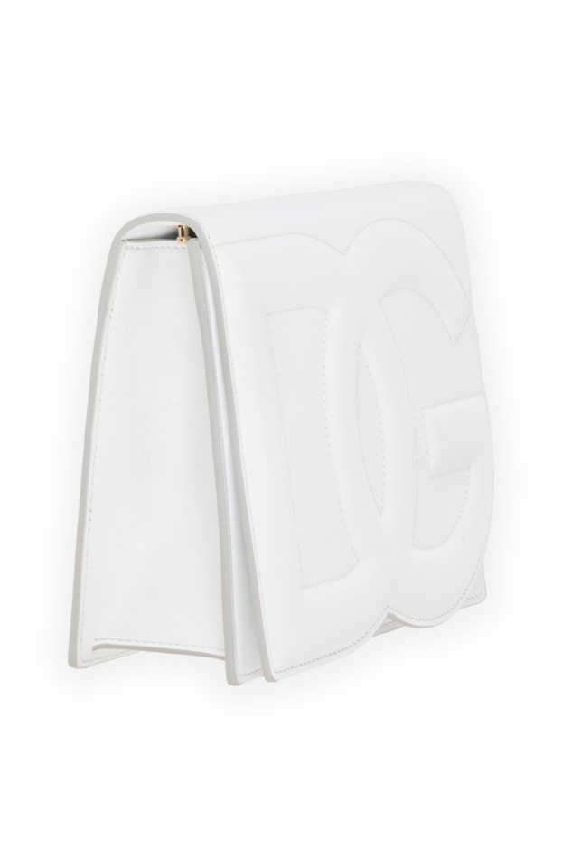 Dolce & Gabbana women's white dg logo crossbody bag in calfskin for women 185954 - photo 3
