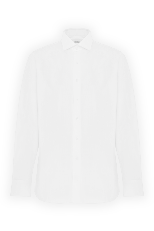 Alessandro Gherardi white cotton shirt with french collar in zephir style 186063 - photo 1