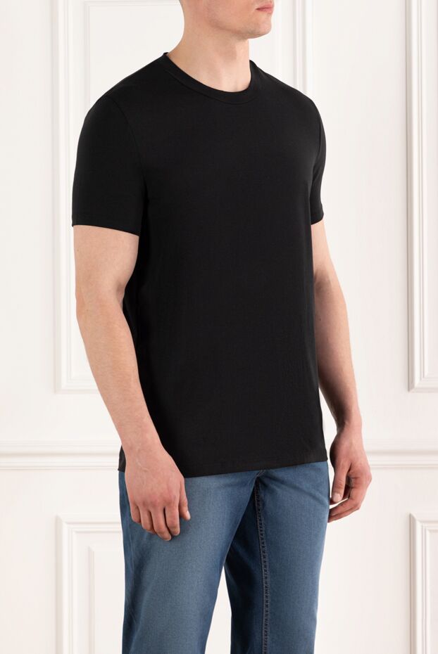 Tom Ford cotton modal crew neck t-shirt black 186073 - photo 3