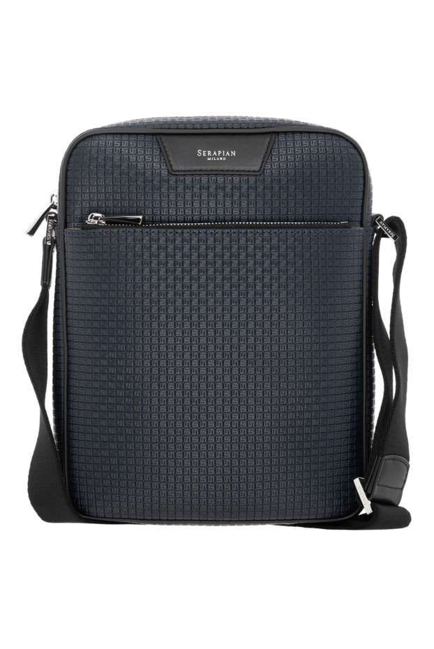 Serapian north south messenger shoulder bag blue men's 186086 - photo 1