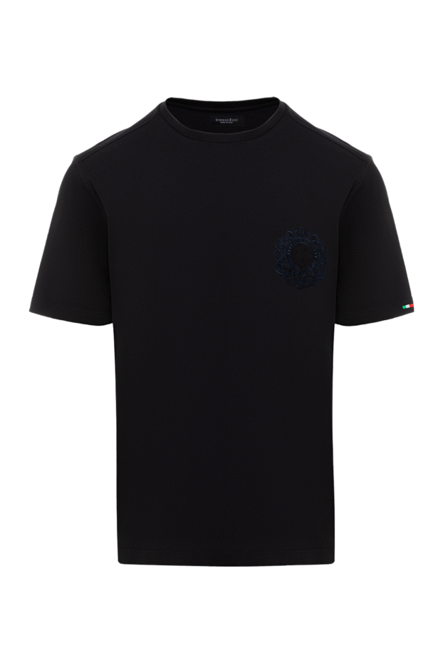 Stefano Ricci men's graphite-colored t-shirt made of selective long-staple cotton 186143 - photo 1