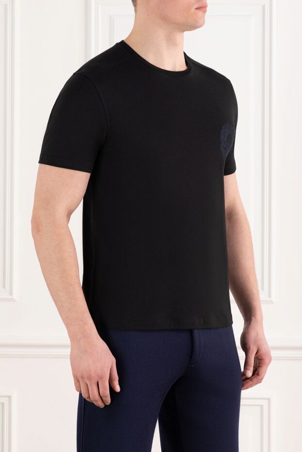 Stefano Ricci men's graphite-colored t-shirt made of selective long-staple cotton 186143 - photo 3