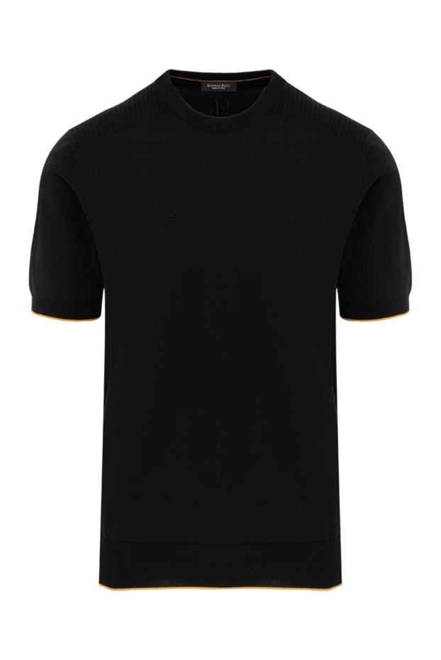 Stefano Ricci short sleeve cotton jumper, black 186145 - photo 1