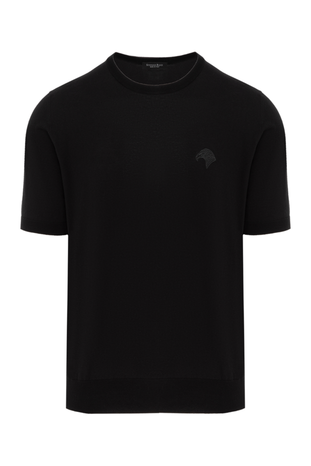 Stefano Ricci men's black cotton jumper with short sleeves 186148 - photo 1