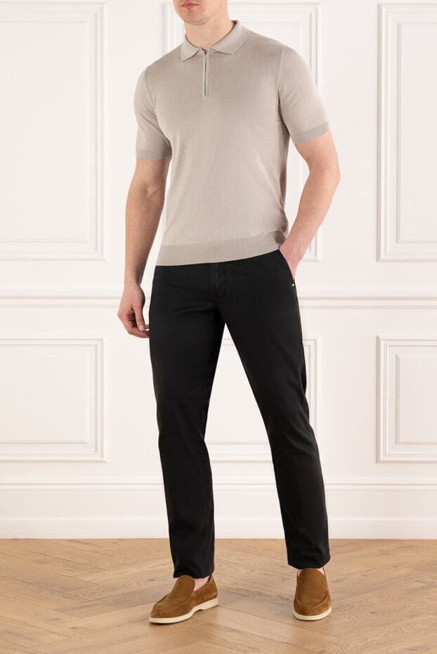 Stefano Ricci men's brown trousers with a worn effect 186152 - photo 2