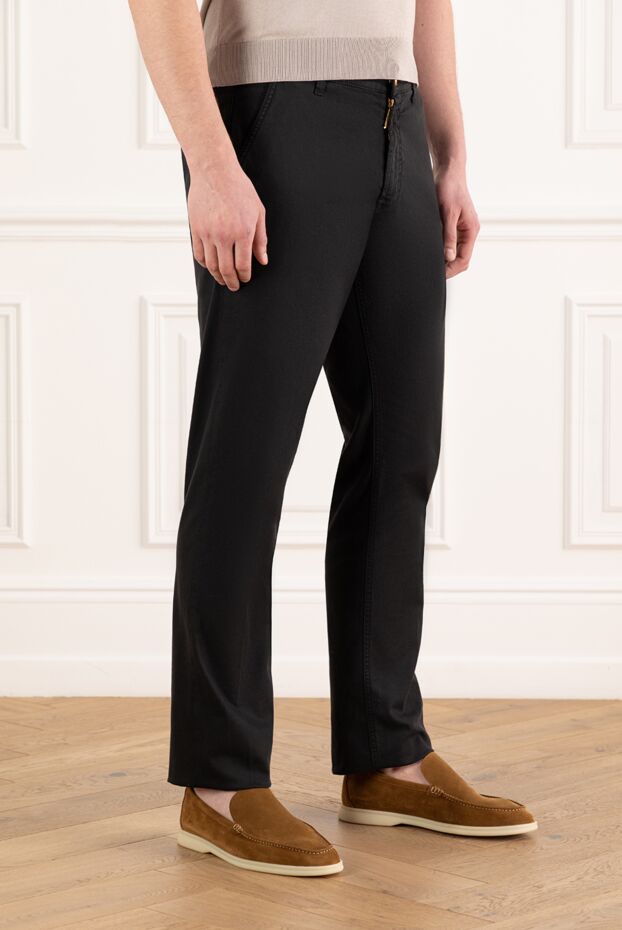 Stefano Ricci men's brown trousers with a worn effect 186152 - photo 3